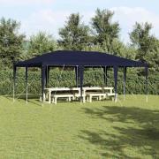 vidaXL Partytält Blå, Vit 600 x 400 x 266 cm Polyester, Stål