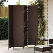 vidaXL Rumsavskiljare Brun 195 x 180 cm konstrotting