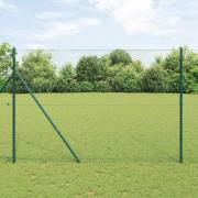 vidaXL Sexkantigt stängsel Grön 1.6 x 25 m Stål