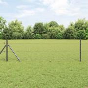 vidaXL Sexkantigt stängsel Grå 1.6 x 50 m Stål