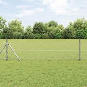 vidaXL Sexkantigt stängsel Silver 0.8 x 10 m Galvaniserat stål