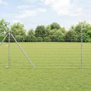 vidaXL Stängsel för åker / äng Silver 25 x 1.5 m Galvaniserat stål