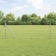 vidaXL Stängsel för åker / äng Silver 50 x 0.8 m Galvaniserat stål
