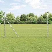vidaXL Stängsel för åker / äng Silver 50 x 1.4 m Galvaniserat stål