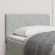 vidaXL Huvudgavel Ljusgrå 80 cm Sammet