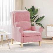 vidaXL fåtölj Rosa 76 x 94 x 102 cm Sammet