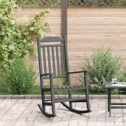 vidaXL Gungstol Svart 65 x 84 x 114 cm polyeten