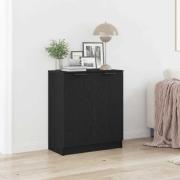vidaXL Sideboard Svart Ek 60 x 30 x 70 cm Konstruerat trä
