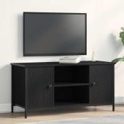 vidaXL TV-skåp Svart ek 100 x 40 x 50 cm Konstruerat trä