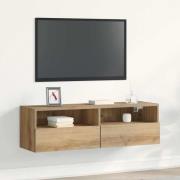 vidaXL TV Vägghylla artisan ek 100x30x30cm Konstruerat trä