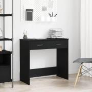 vidaXL Skrivbord Svart ek 80 x 40 x 75 cm Konstruerat trä