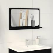 vidaXL Spegelhylla Svart Ek 60 x 10.5 x 37 cm Konstruerat trä