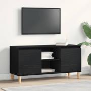 vidaXL TV-skåp Svart Ek 102 x 35 x 50 cm Konstruerat trä
