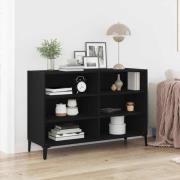 vidaXL Sideboard Svart Ek 103,5 x 35 x 70 cm Konstruerat trä