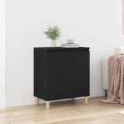 vidaXL Sideboard Svart 60 x 35 x 70 cm Konstruerat trä