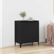 vidaXL Sideboard Svart Ek 60 x 35 x 70 cm Konstruerat trä