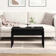 vidaXL Kaffeebord Svart Ek 68 x 38 x 50 cm Konstruerat trä