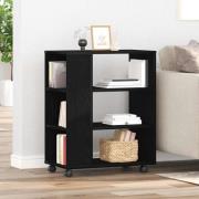 vidaXL Förvaringsskåp Svart ek 60 x 35 x 75 cm Konstruerat trä