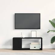 vidaXL TV-bänkset Svart Ek 80 x 24 x 32 cm Konstruerat trä