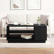 vidaXL Kaffeebord Svart Ek 102 x 55 x 43 cm Konstruerat trä