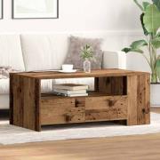 vidaXL Kaffeebord Gammalt trä 102 x 55 x 43.5 cm Konstruerat trä