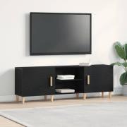 vidaXL TV-bänk Svart ek 150 x 30 x 50 cm Konstruerat trä