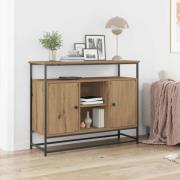 vidaXL Sideboard artisan ek 100 x 35 x 80 cm Konstruerat trä