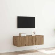 vidaXL TV Vägghylla artisan ek 100 x 35 x 31 cm Konstruerat trä