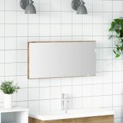 vidaXL Badrumsspegel artisan ek 80 x 8.5 x 37 cm Konstruerat trä