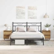 vidaXL Nattduksbord 2 pcs Artisan Ek 40 x 35 x 50 cm Konstruerat trä