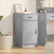 vidaXL Sideboard med låda Betonggrå 40 x 40,5 x 75 cm Konstruerat trä