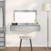 vidaXL Smyckebord med låda Grå 100 x 40 x 70 cm Konstruerat trä