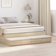 vidaXL Sänglådor Sonoma ek 150 x 36.5 x 16.5 cm Konstruerat trä