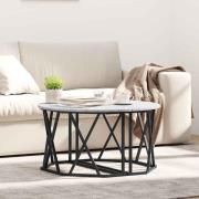 vidaXL Kaffeebord Grå Sonoma 80 x 80 x 42 cm Konstruerat trä och stål