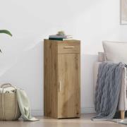 vidaXL Sideboard med låda artisan ek 30 x 42.5 x 93 cm Konstruerat trä