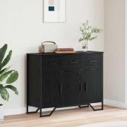 vidaXL Sideboard Svart Ek 97 x 32.5 x 74.5 cm Konstruerat trä