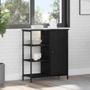 vidaXL Sideboard Svart ek 70 x 30 x 80 cm Konstruerat trä