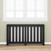 vidaXL Radiatorlock Svart Ek 149 x 20 x 82 cm Konstruerat trä