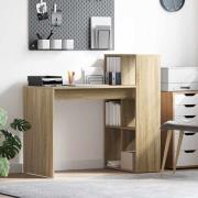 vidaXL Skrivbord Sonoma ek 108 x 55 x 103,5 cm Konstruerat trä