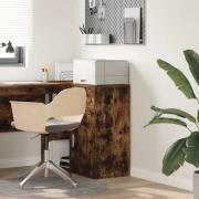 vidaXL Sideboard med låda Rökt ek 38 x 34 x 75 cm