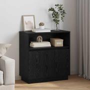 vidaXL Sideboard med LED Svart ek 71 x 34.5 x 75 cm Konstruerat trä