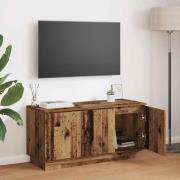 vidaXL TV Skåp med LED Gammalt trä 100 x 38 x 49 cm Konstruerat trä