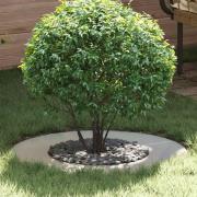 vidaXL lämplig för Flat trädring Silver Ø40 / 70 cm Galvaniserat stål