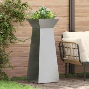 vidaXL Pelarkrukor 2 pcs Silver 40 x 40 x 100 cm Stål
