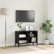 vidaXL TV-skåp Svart 69.5 x 30 x 50 cm Konstruerat trä