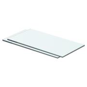 vidaXL Hyllplan 2 st glas genomskinlig 40x15 cm