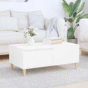 vidaXL Soffbord vit 90x50x36,5 cm konstruerat trä