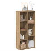 vidaXL Bokhylla ek 50x25x105 cm konstruerat trä