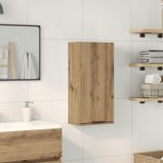 vidaXL Badrumsskåp väggmonterat artisan ek 32x20x67 cm