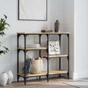 vidaXL Konsolbord Sonoma Ek 80x29x75 cm Konstruerat trä